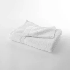 Badhanddoek<Colombine Collectie effen handdoeken 420 g/m2 met zacht comfort wit