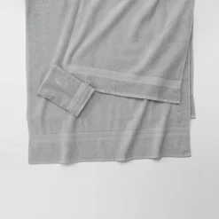 Badhanddoek<Colombine Collectie effen handdoeken 420 g/m2 met zacht comfort grijs