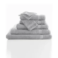 Badhanddoek<Colombine Collectie effen handdoeken 420 g/m2 met zacht comfort grijs