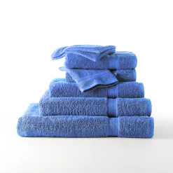 Badhanddoek<Colombine Collectie effen handdoeken 420 g/m2 met zacht comfort felblauw