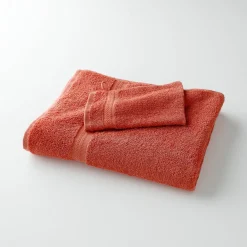 Badhanddoek<Colombine Collectie effen handdoeken 420 g/m2 met zacht comfort tomette