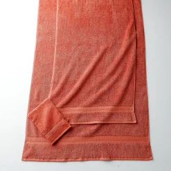 Badhanddoek<Colombine Collectie effen handdoeken 420 g/m2 met zacht comfort tomette