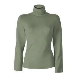 T-Shirt En Topje|Trui En Vest<Blancheporte Coltrui in effen stretchkatoen kaki