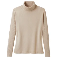 Trui En Vest<Blancheporte Coltrui, kleine lengtes beige