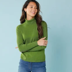 Trui En Vest<Blancheporte Coltrui, kleine lengtes groen