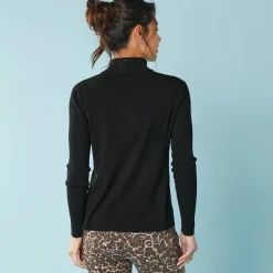 Trui En Vest<Blancheporte Coltrui, kleine lengtes zwart