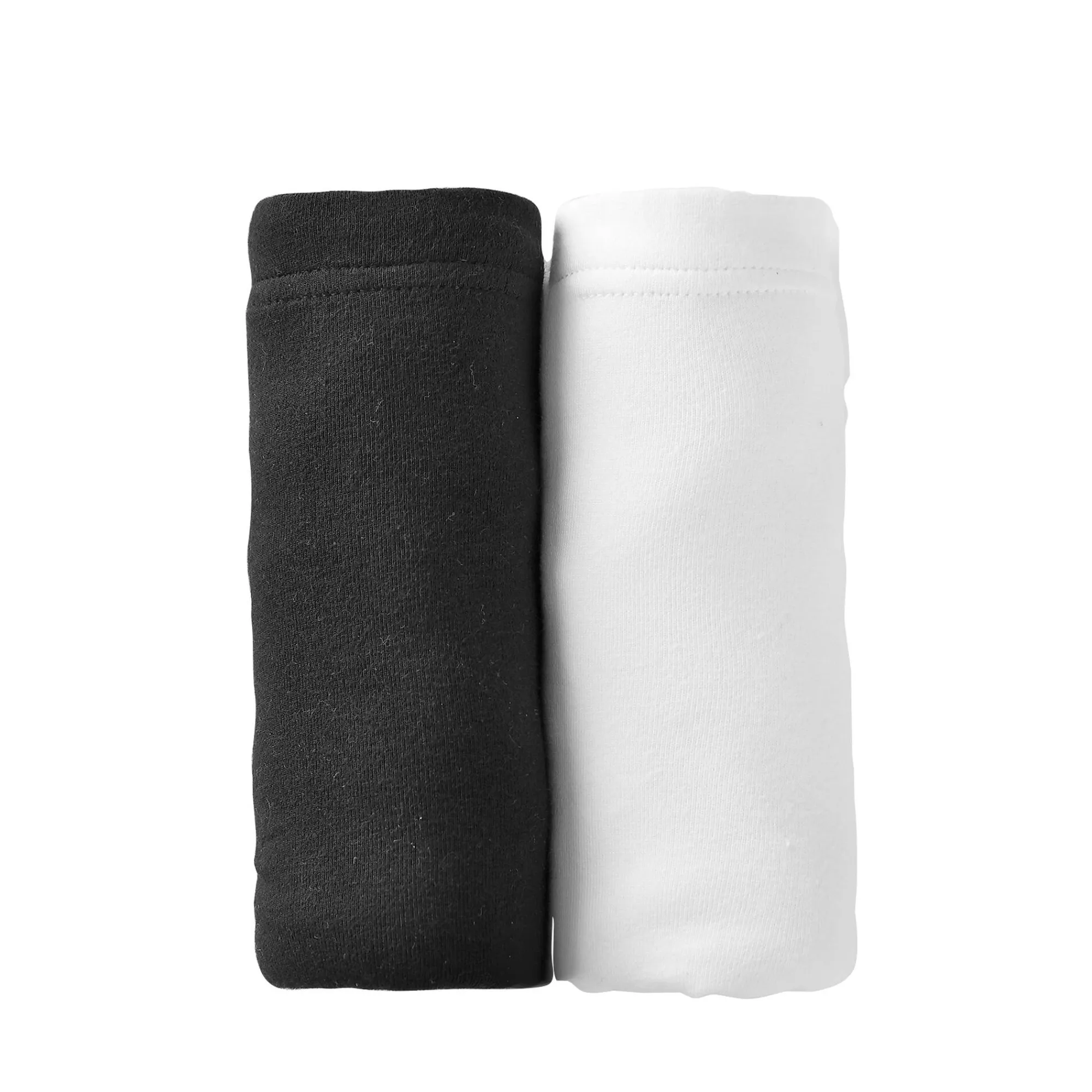 Beha<Blancheporte Comfortabel behatopje in gevoerd stretchkatoen zonder beugels - set van 2 wit + zwart