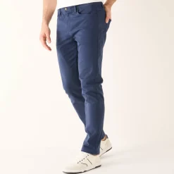 Broek<Blancheporte Comfortabele broek met 5 zakken en elastische tailleband, in gabardine - L32 marine