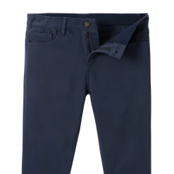 Broek<Blancheporte Comfortabele broek met 5 zakken en elastische tailleband, in gabardine - L32 marine