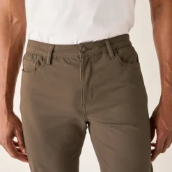 Broek<Blancheporte Comfortabele broek met 5 zakken en elastische tailleband, in gabardine - L30 donkerbeige