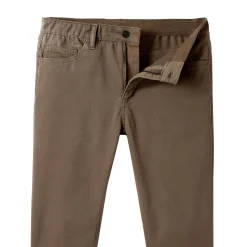 Broek<Blancheporte Comfortabele broek met 5 zakken en elastische tailleband, in gabardine - L30 donkerbeige