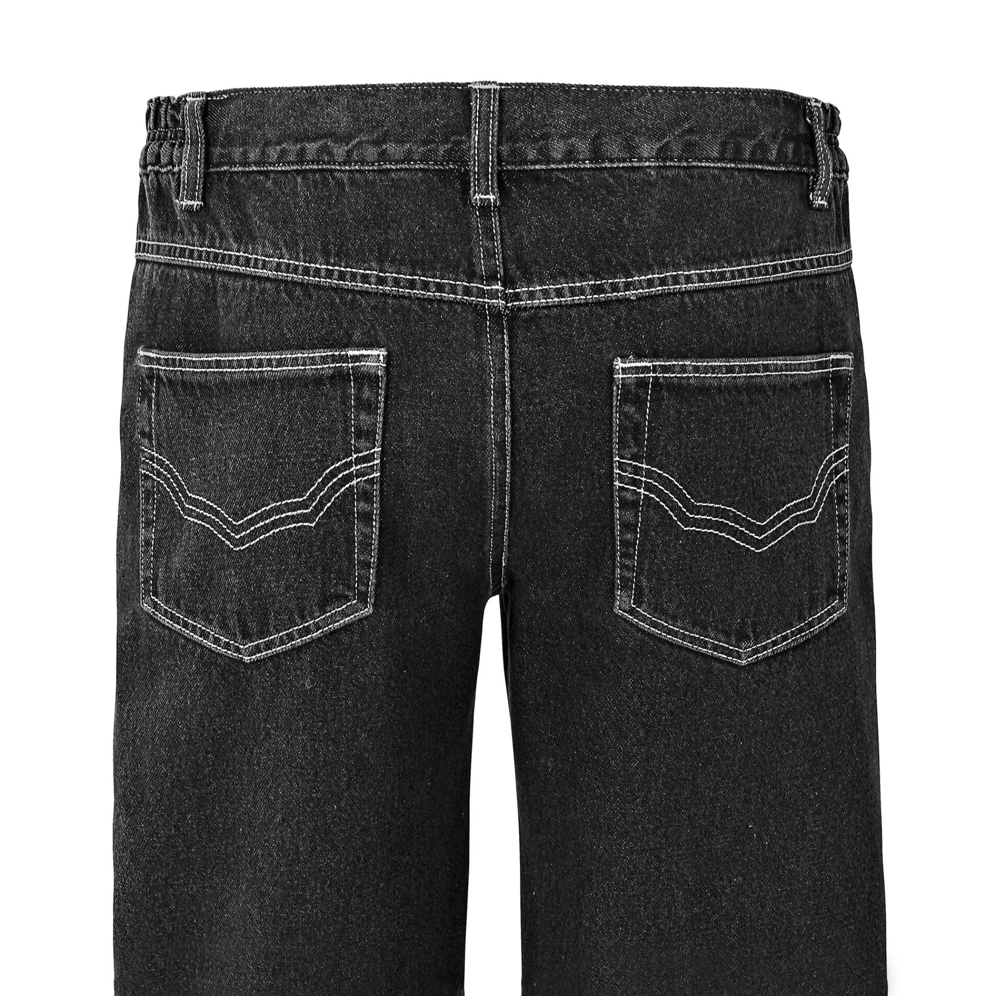 Jeans<Blancheporte Comfortabele jeans met elastische tailleband - binnenpijplengte 82 cm black