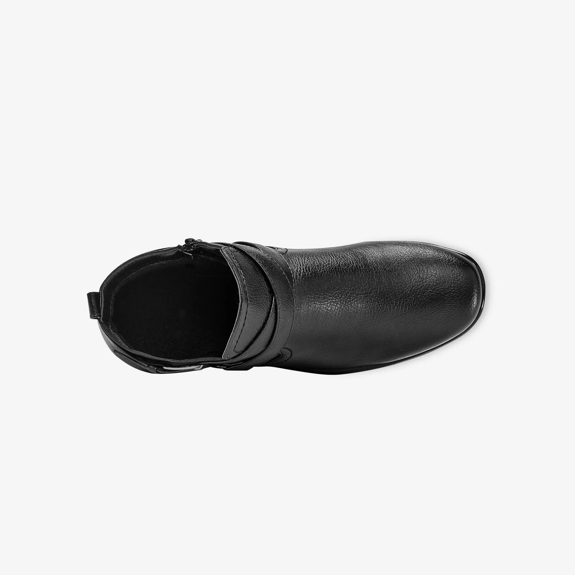 Bottines En Boots|Schoenen<Blancheporte Comfortabele low-boots met sleehak en rits zwart