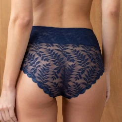Slip En Shorty<Blancheporte Comfortabele, onzichtbare tailleslip in kant - set van 2 marine