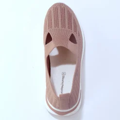 Baskets En Sneakers|Schoenen<Blancheporte Comfortabele sneakers in mesh zachtroze