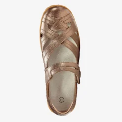 Ballerina's|Schoenen<Blancheporte Comfortschoenen in ultrasoepel leer - bronskleur