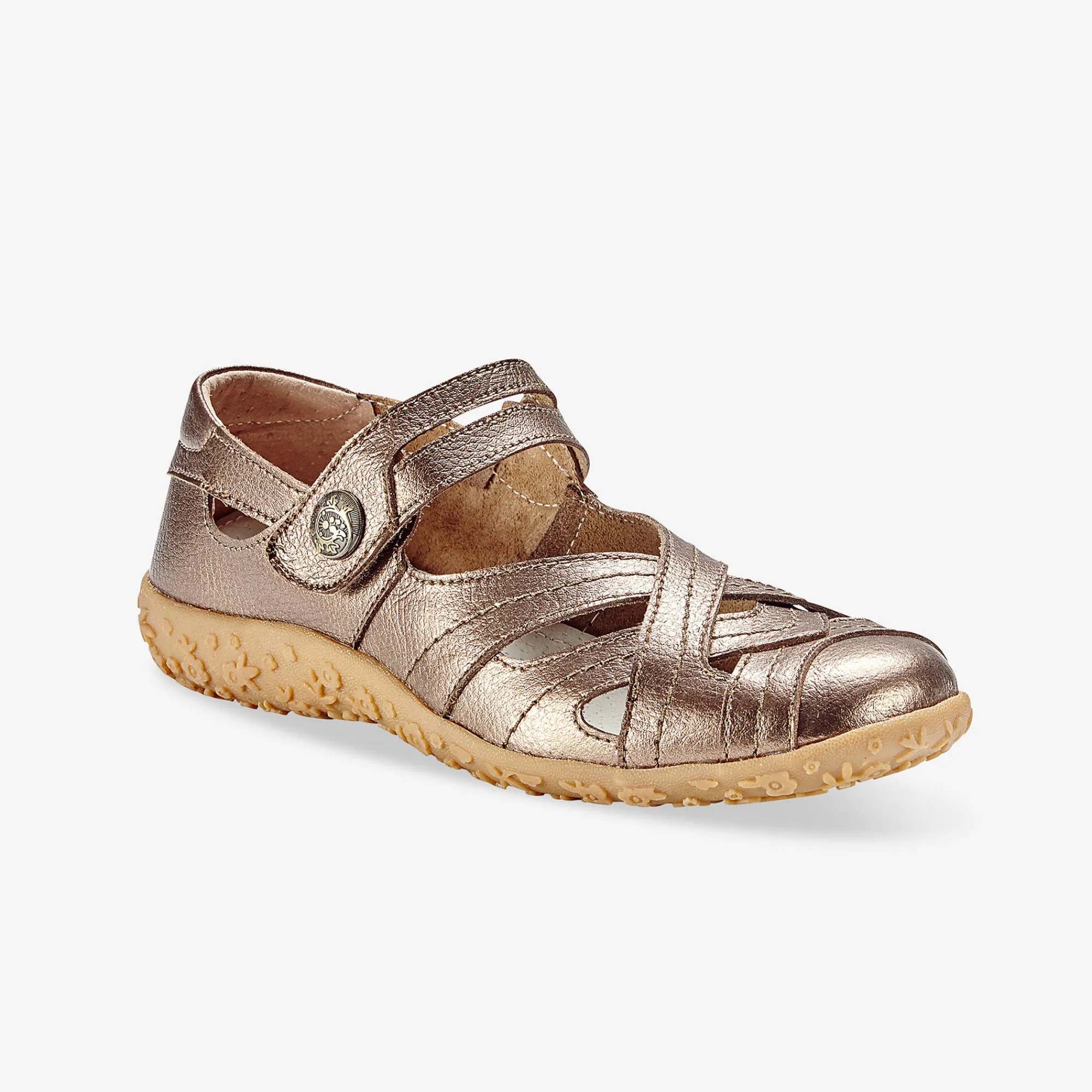 Ballerina's|Schoenen<Blancheporte Comfortschoenen in ultrasoepel leer - bronskleur