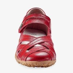 Ballerina's|Schoenen<Blancheporte Comfortschoenen in ultrasoepel leer - rood