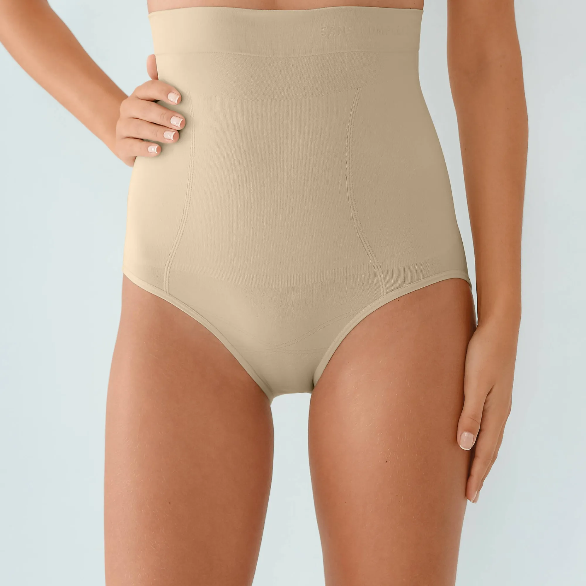 Slip En Shorty<Sans Complexe Corrigerende gaineslip "slimmers" huidkleur