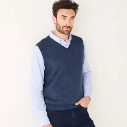 Feestoutfits Heren|Trui En Vest<Blancheporte Debardeur met V-hals marine