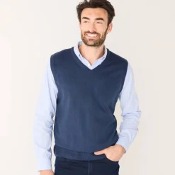 Feestoutfits Heren|Trui En Vest<Blancheporte Debardeur met V-hals marine