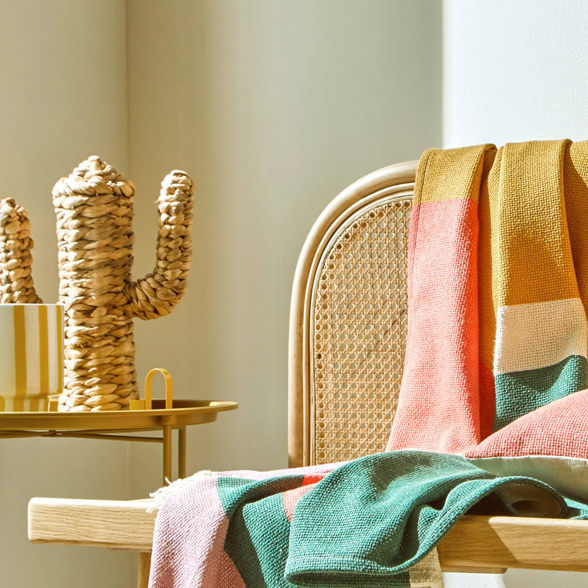 Decoratieartikel<Blancheporte Decoratieve cactus in zeegras naturel