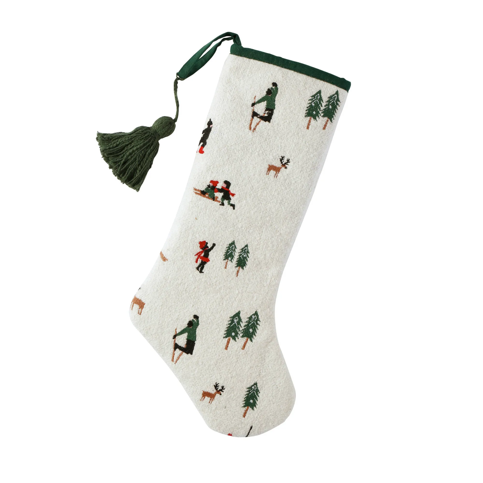 Feestdecoratie|Decoratieartikel<Blancheporte Decoratieve kerstsok groen