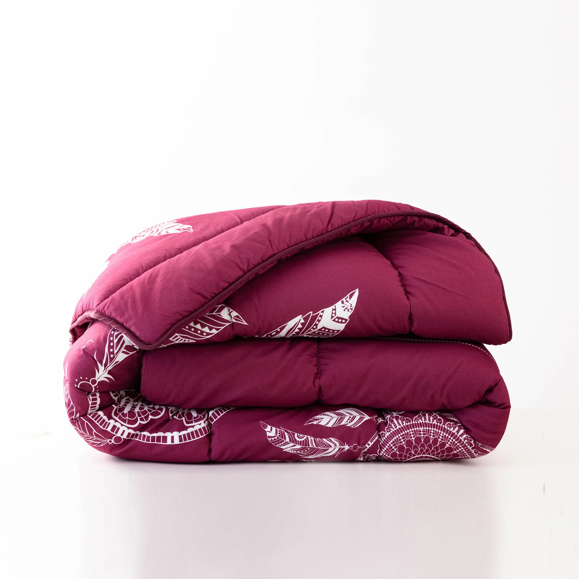 Dekbed<Blancheporte Dekbed in bedrukt katoen Tea - 400 g/m2 pruim