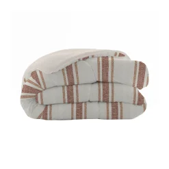 Dekbed<Blancheporte Dekbed in microvezel met bajadèrestrepen 200 g/m² bruin / beige