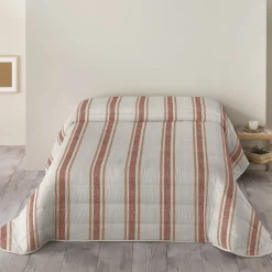 Dekbed<Blancheporte Dekbed in microvezel met bajadèrestrepen 200 g/m² bruin / beige