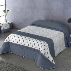 Dekbed<Blancheporte Dekbed in microvezel met strepenmotieven 200g/m2 blauw