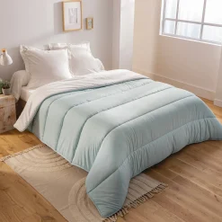 Dekbed<Blancheporte Dekbed in microvezel met Pastel print 200g/m2 blauw