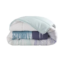 Dekbed<Blancheporte Dekbed in microvezel met Pastel print 200g/m2 blauw