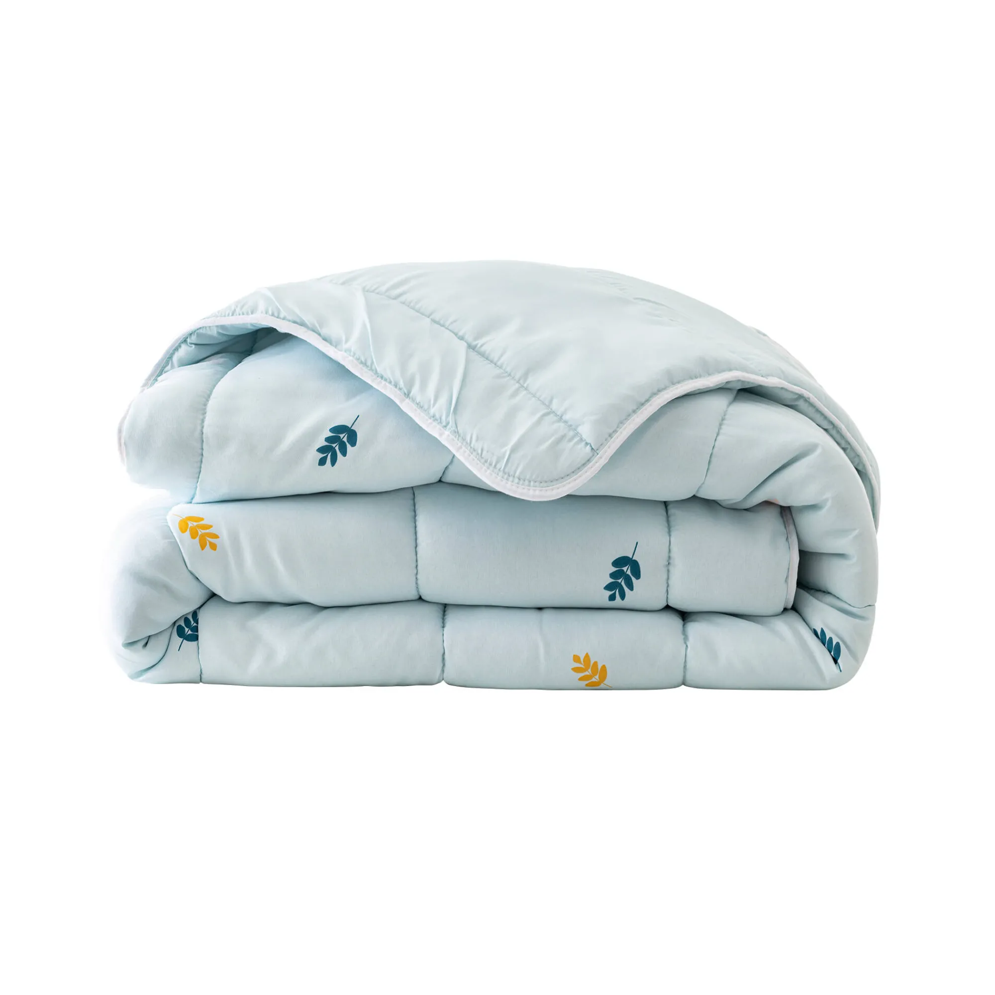 Dekbed<Blancheporte Dekbed in microvezel, plantenprint, 200 g/m2 watergroen