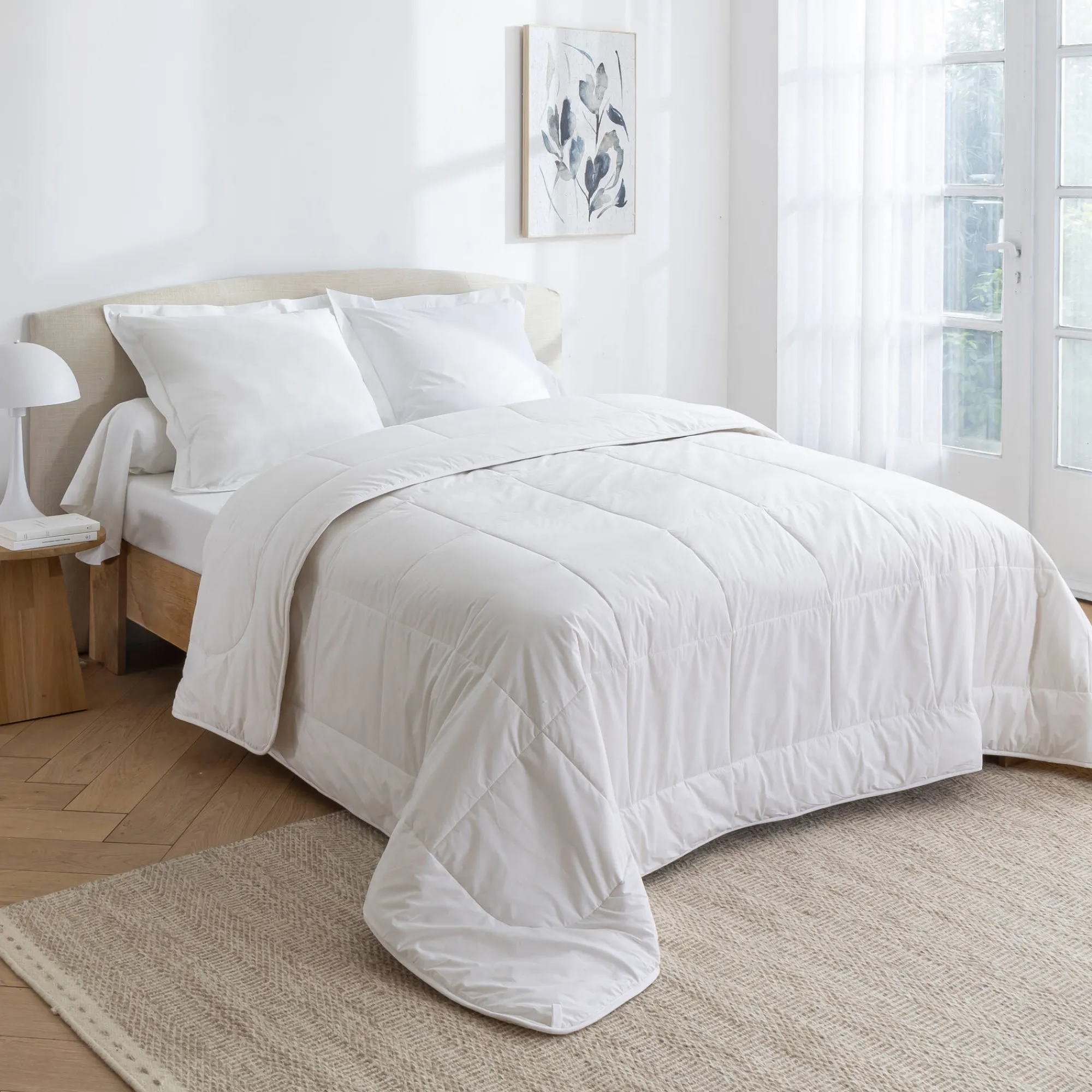 Dekbed<Ourson Dekbed in zuiver scheerwol Woolmark® 600g/m2 wit