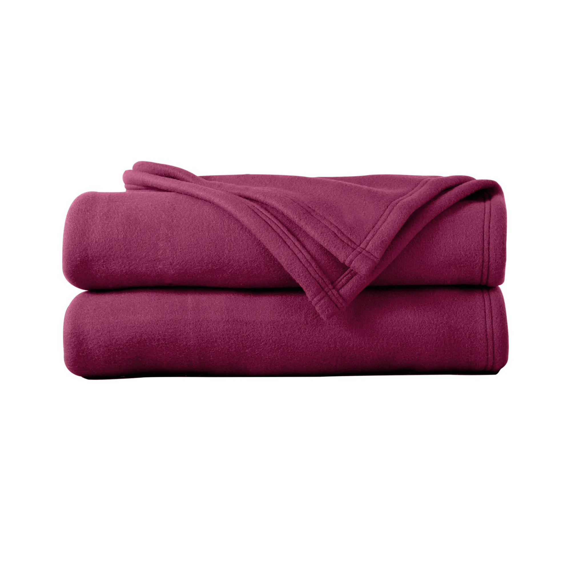 Deken<Ourson Deken in Thermotec® fleece met prestigekwaliteit pruim