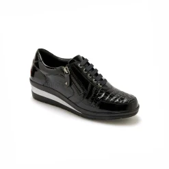 Baskets En Sneakers|Schoenen<PédiConfort Derby's met veters, kleine sleehak PÉDICONFORT zwart
