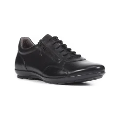 Schoenen|Schoenen Heren<Geox Derby's Symbol, leren bovenwerk zwart