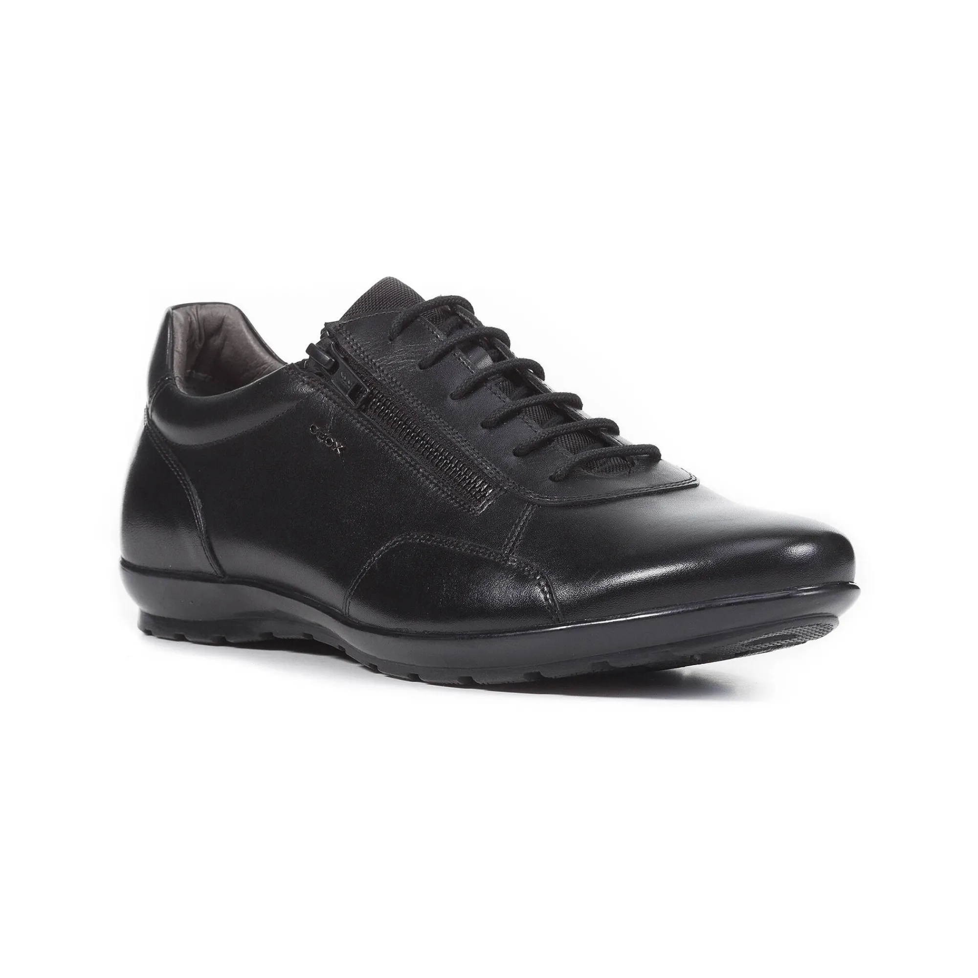 Schoenen|Schoenen Heren<Geox Derby's Symbol, leren bovenwerk zwart