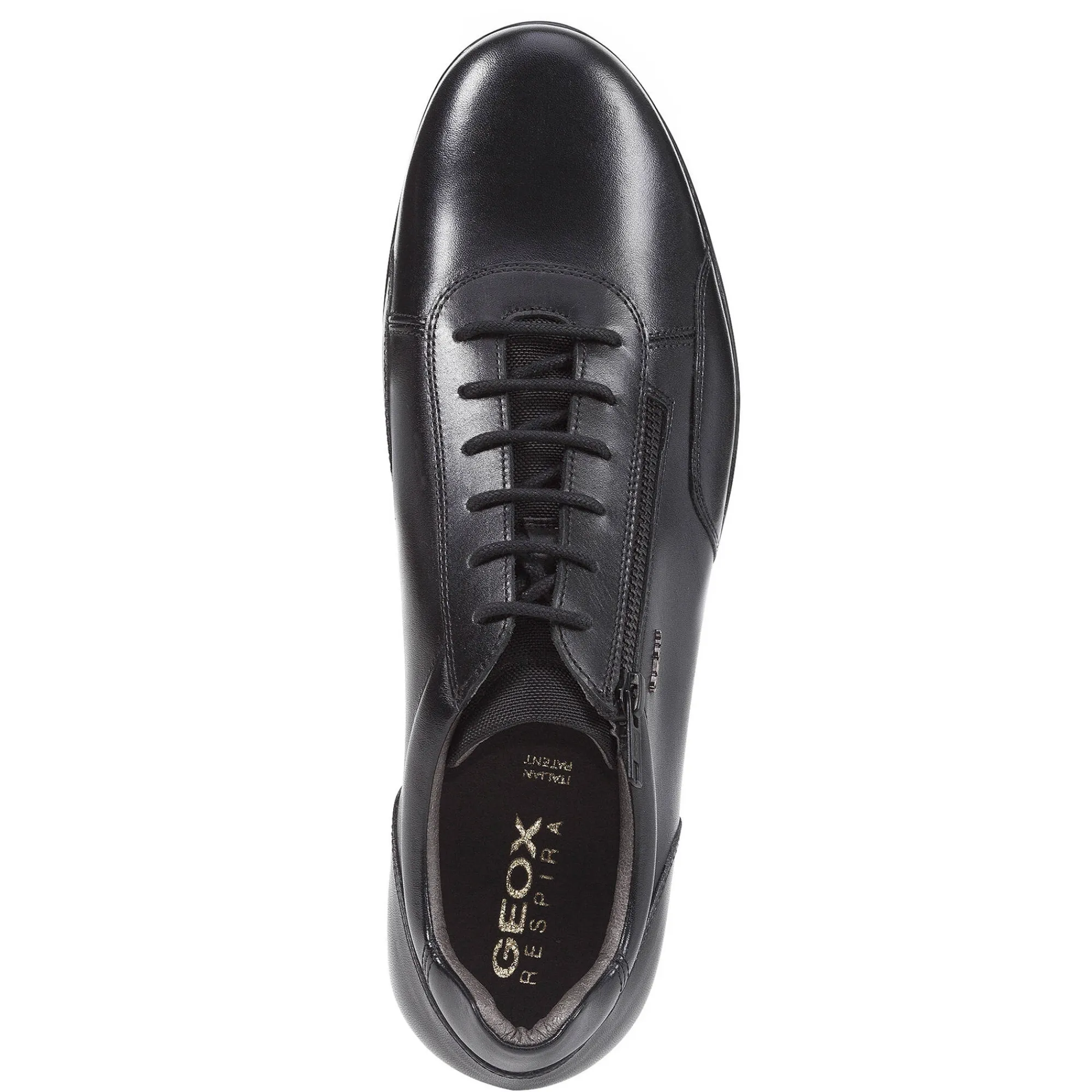 Schoenen|Schoenen Heren<Geox Derby's Symbol, leren bovenwerk zwart
