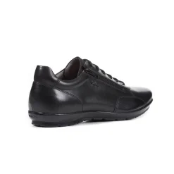 Schoenen|Schoenen Heren<Geox Derby's Symbol, leren bovenwerk zwart