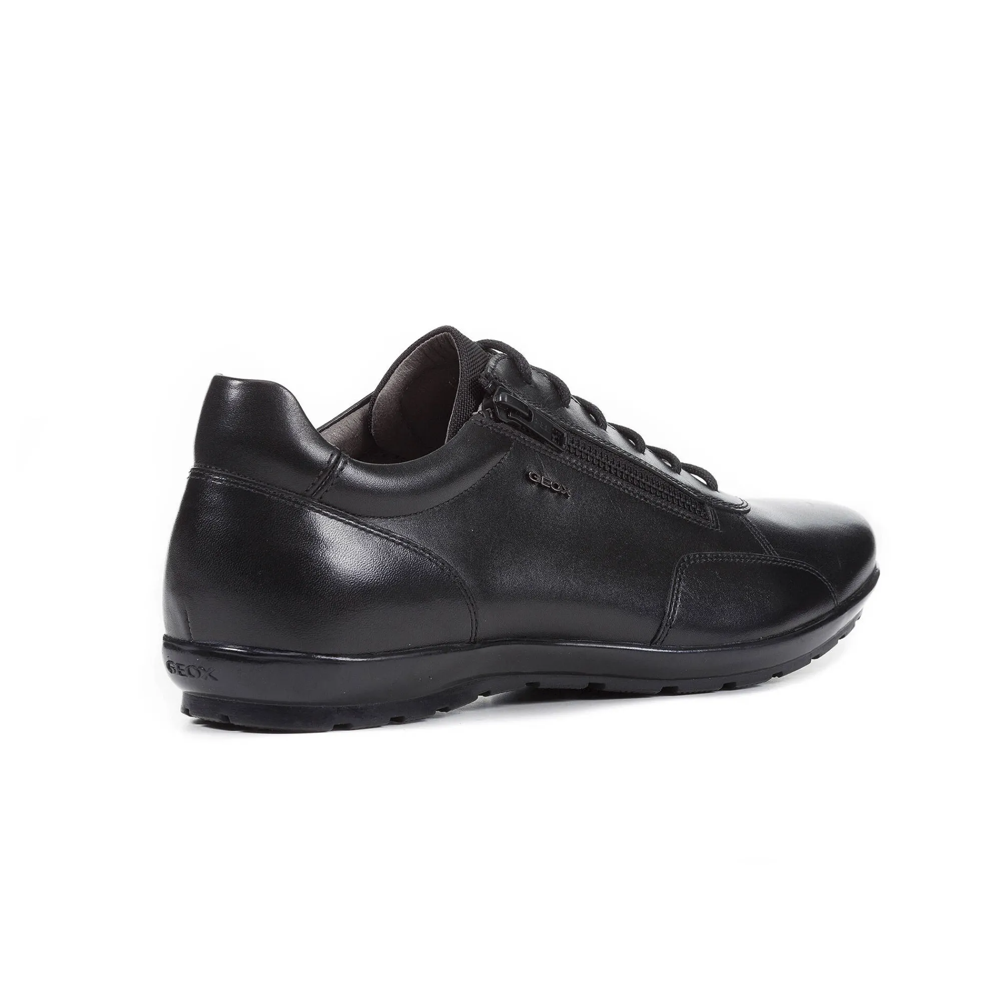 Schoenen|Schoenen Heren<Geox Derby's Symbol, leren bovenwerk zwart
