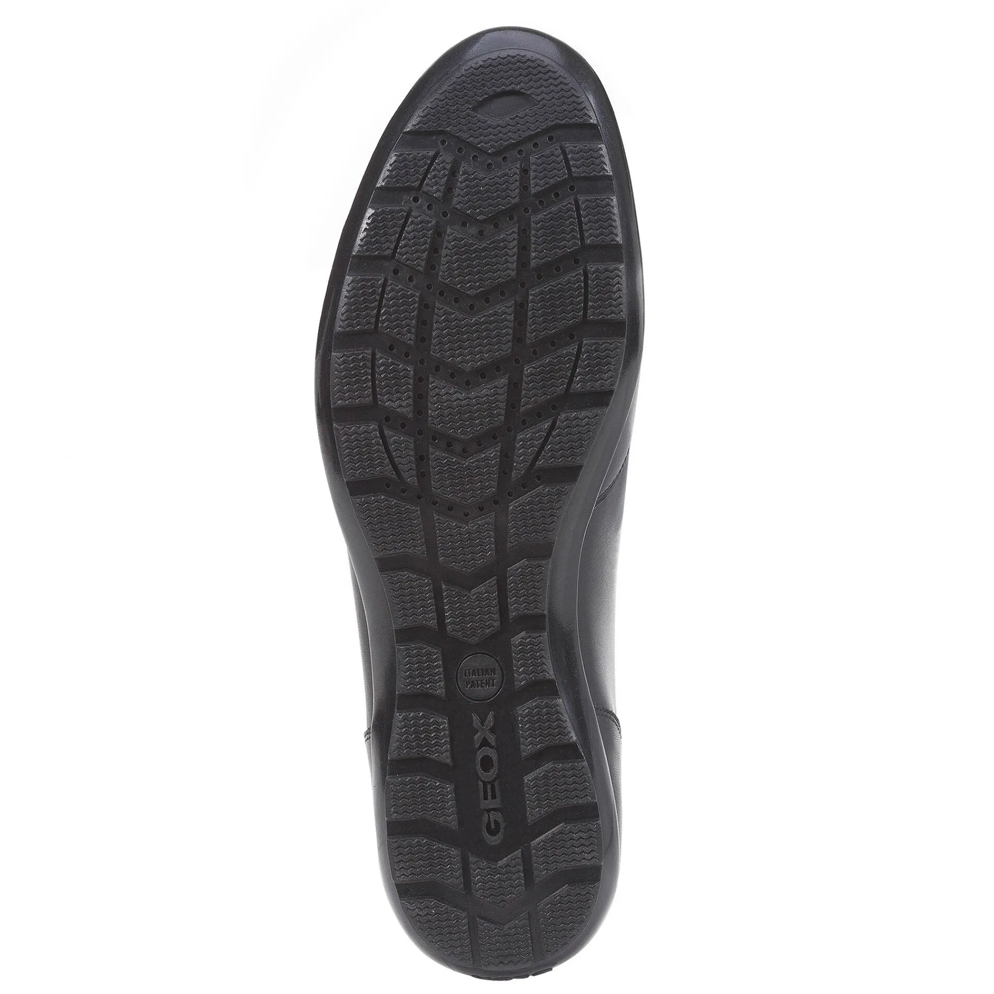 Schoenen|Schoenen Heren<Geox Derby's Symbol, leren bovenwerk zwart