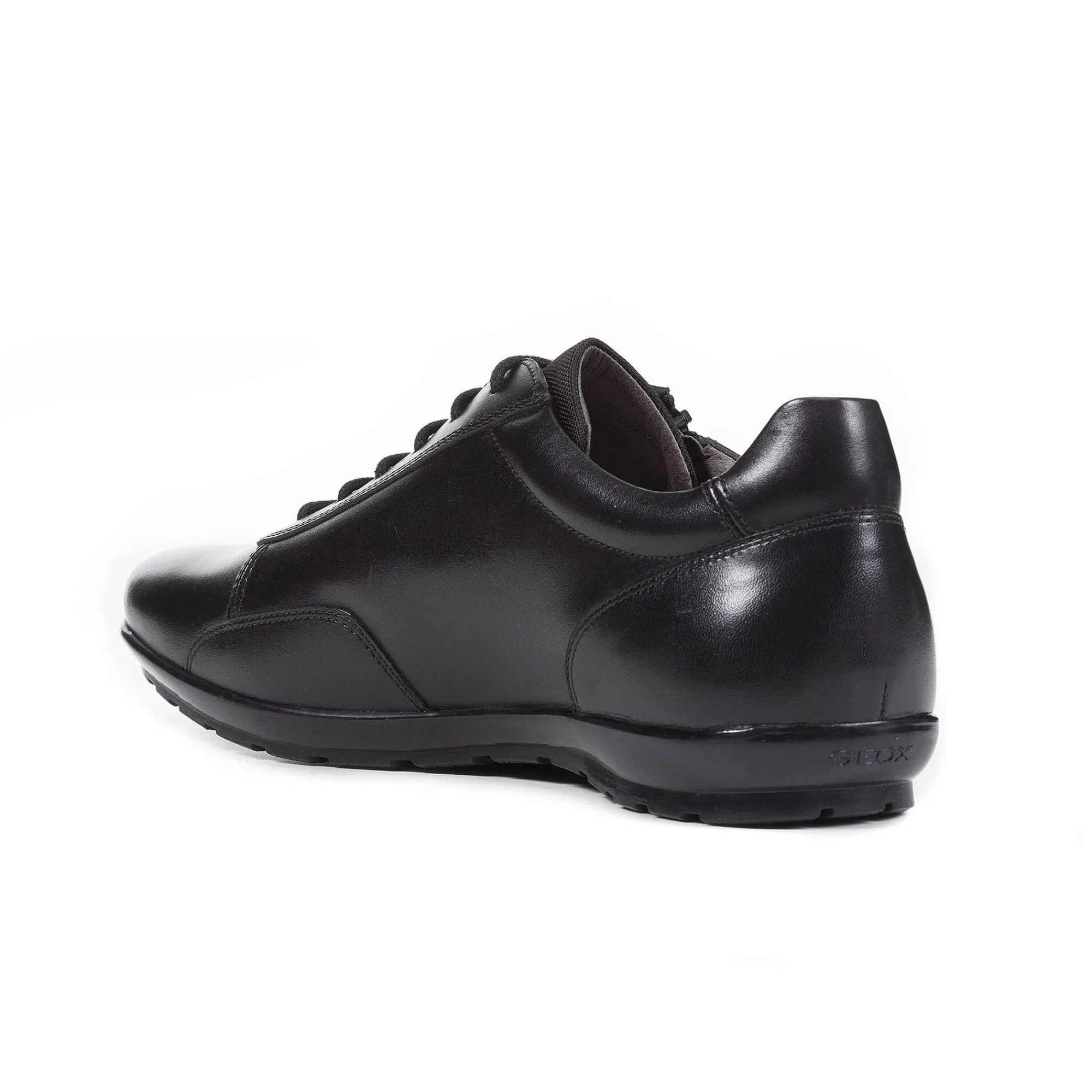 Schoenen|Schoenen Heren<Geox Derby's Symbol, leren bovenwerk zwart