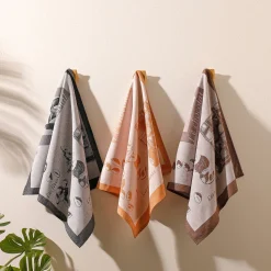 Droogdoek En Handdoek<Blancheporte Droogdoek met 'Café' motief - set van 3 driekleurig