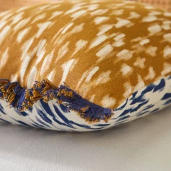 Kussen<Blancheporte Dubbelzijdig kussen met etnische print beige / karamel