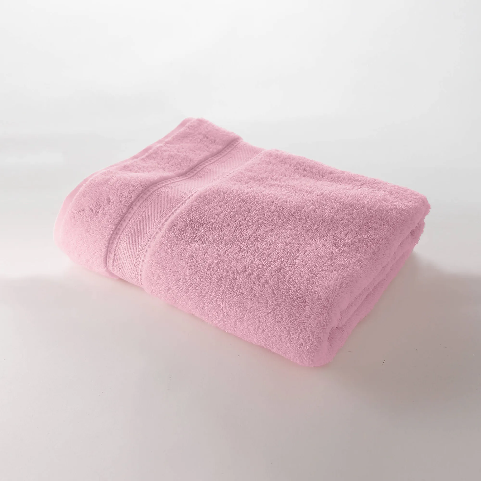 Badhanddoek<Colombine Effen badstof 540g/m2, luxe comfort poederroze