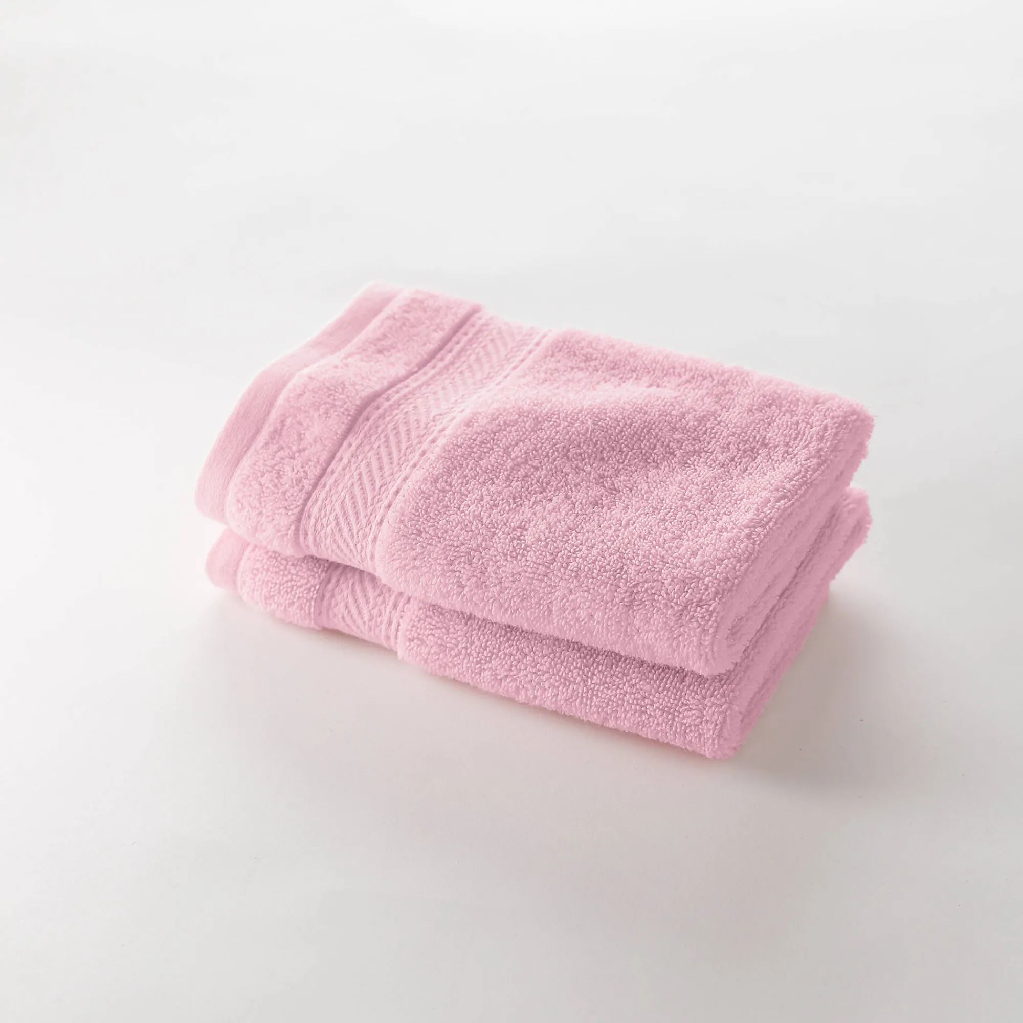 Badhanddoek<Colombine Effen badstof 540g/m2, luxe comfort poederroze