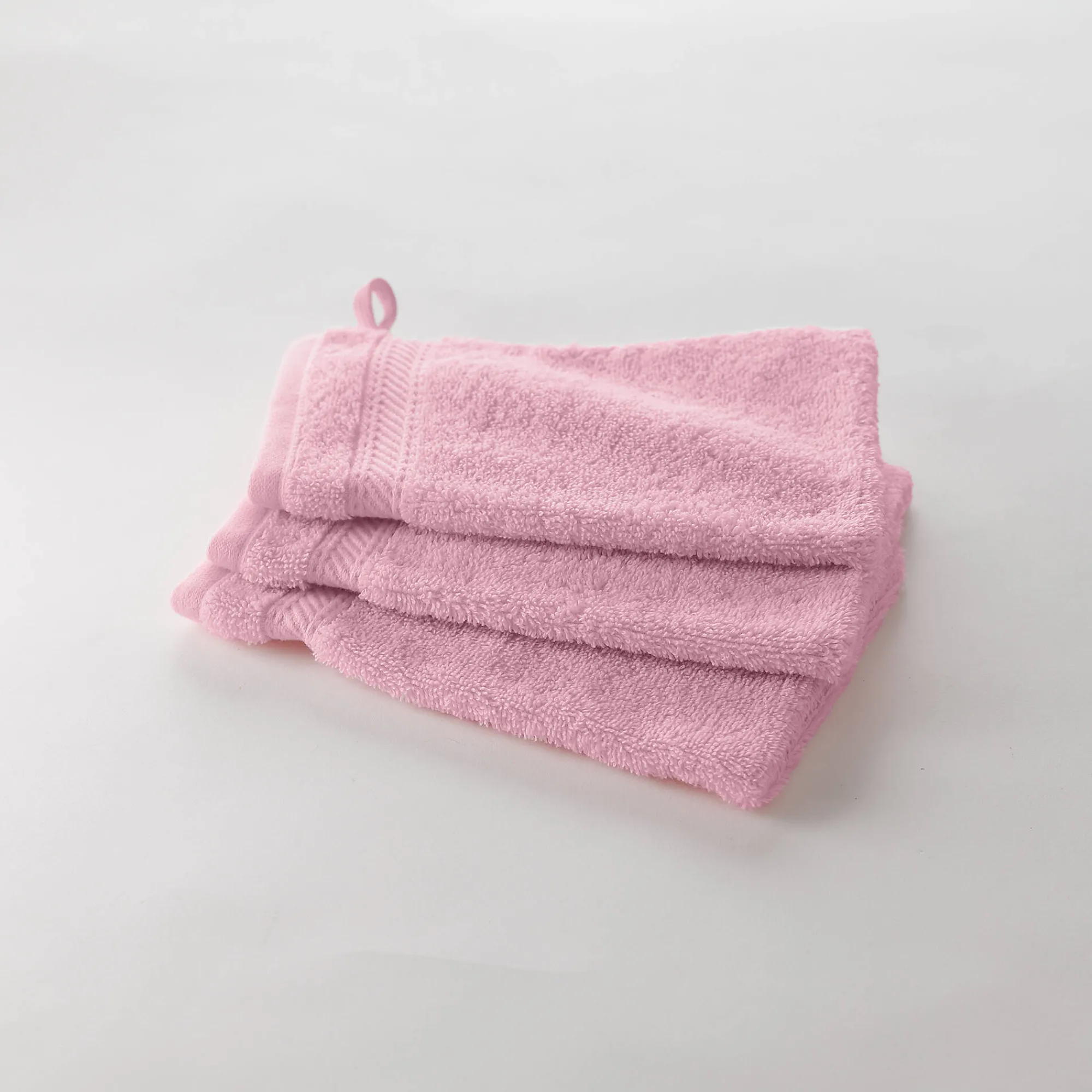 Badhanddoek<Colombine Effen badstof 540g/m2, luxe comfort poederroze