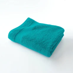 Badhanddoek<Colombine Effen badstof 540g/m2, luxe comfort smaragd